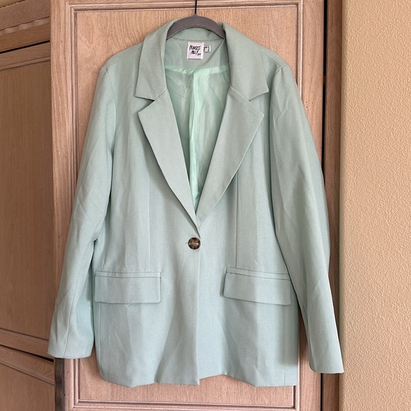 Princess Polly Jackets & Blazers - Princess Polly Seafoam / Blue Blazer